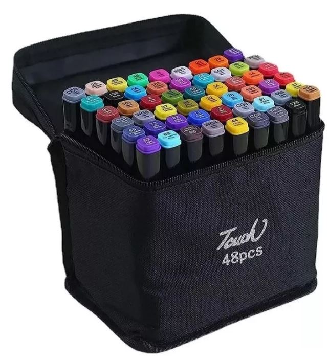 Kit De Marcadores Doble Punta Set X 48u